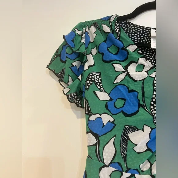 Cabi Celebrate Reversible Midi Dress Women’s Size XXS Floral Dot Mesh 6148 - Picture 7 of 10